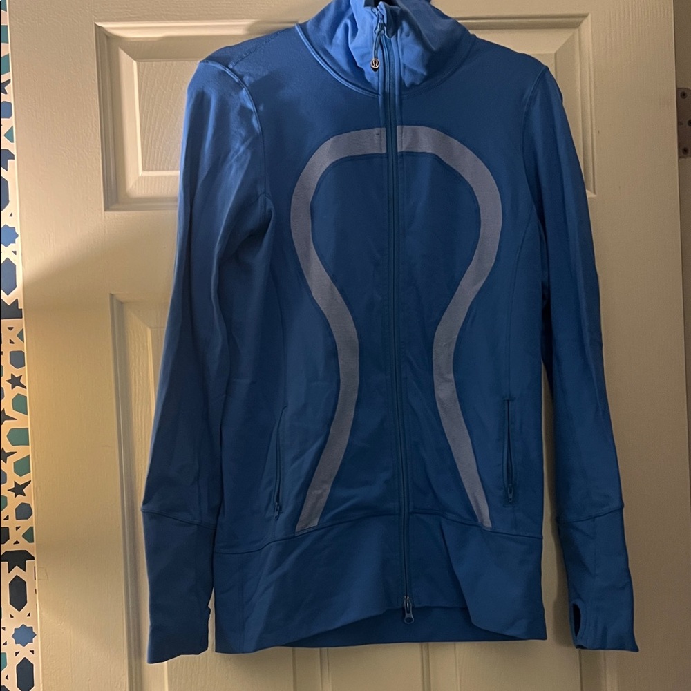 Lululemon Athletica Blue Jacket with Thumbholes